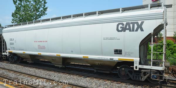 Car/wagon CGLX2324 right side / coté droit